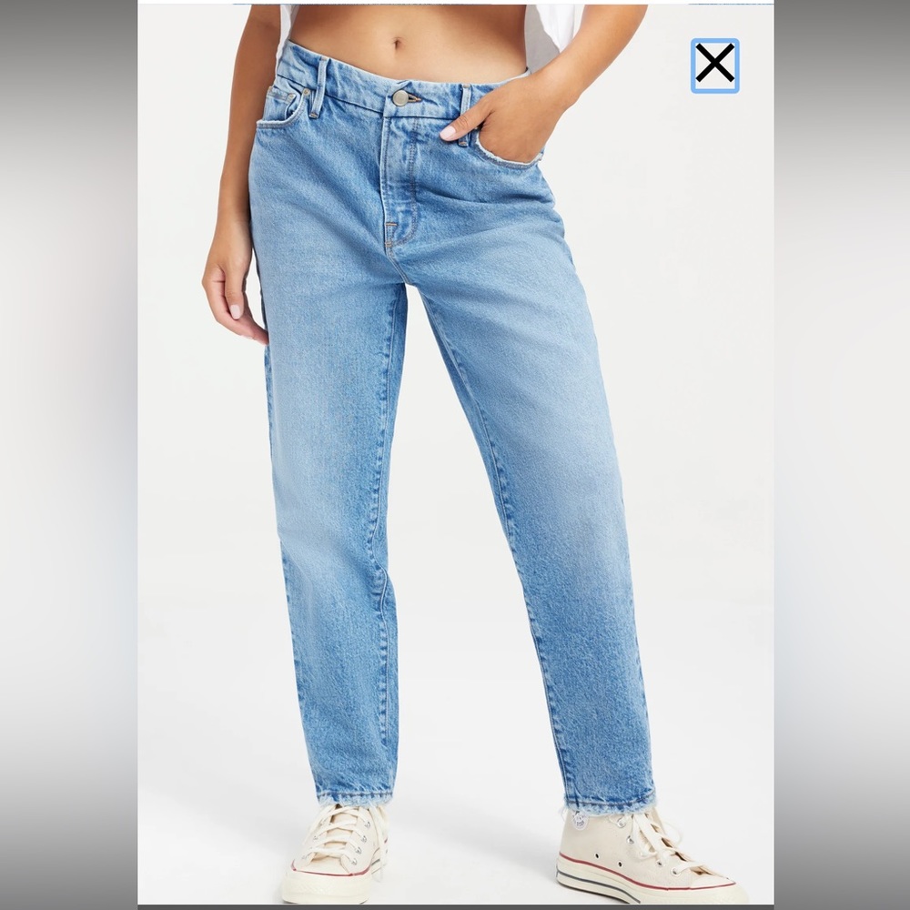 GOOD AMERICAN GOOD GIRLFRIEND PETITE JEANS